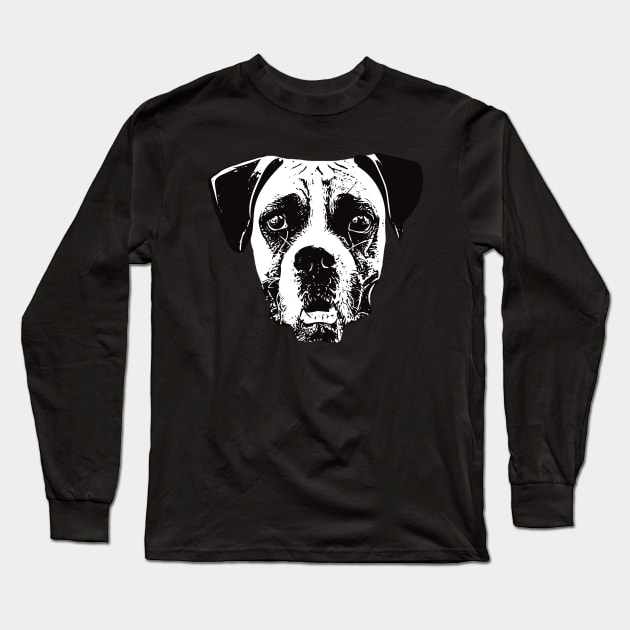 Boxer Dog - Boxer Christmas Gifts Long Sleeve T-Shirt by DoggyStyles